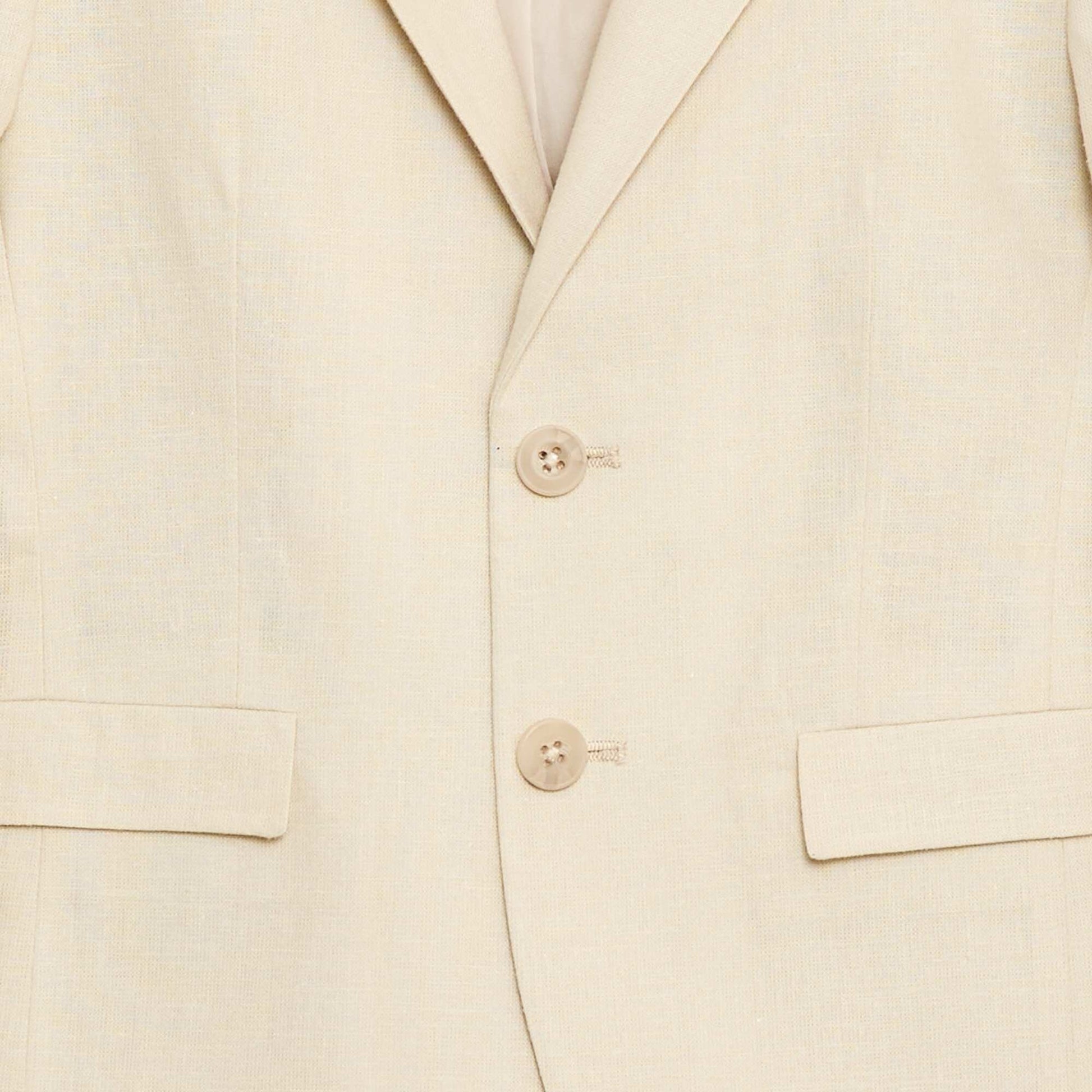 Plain Suit Jacket BEIGE