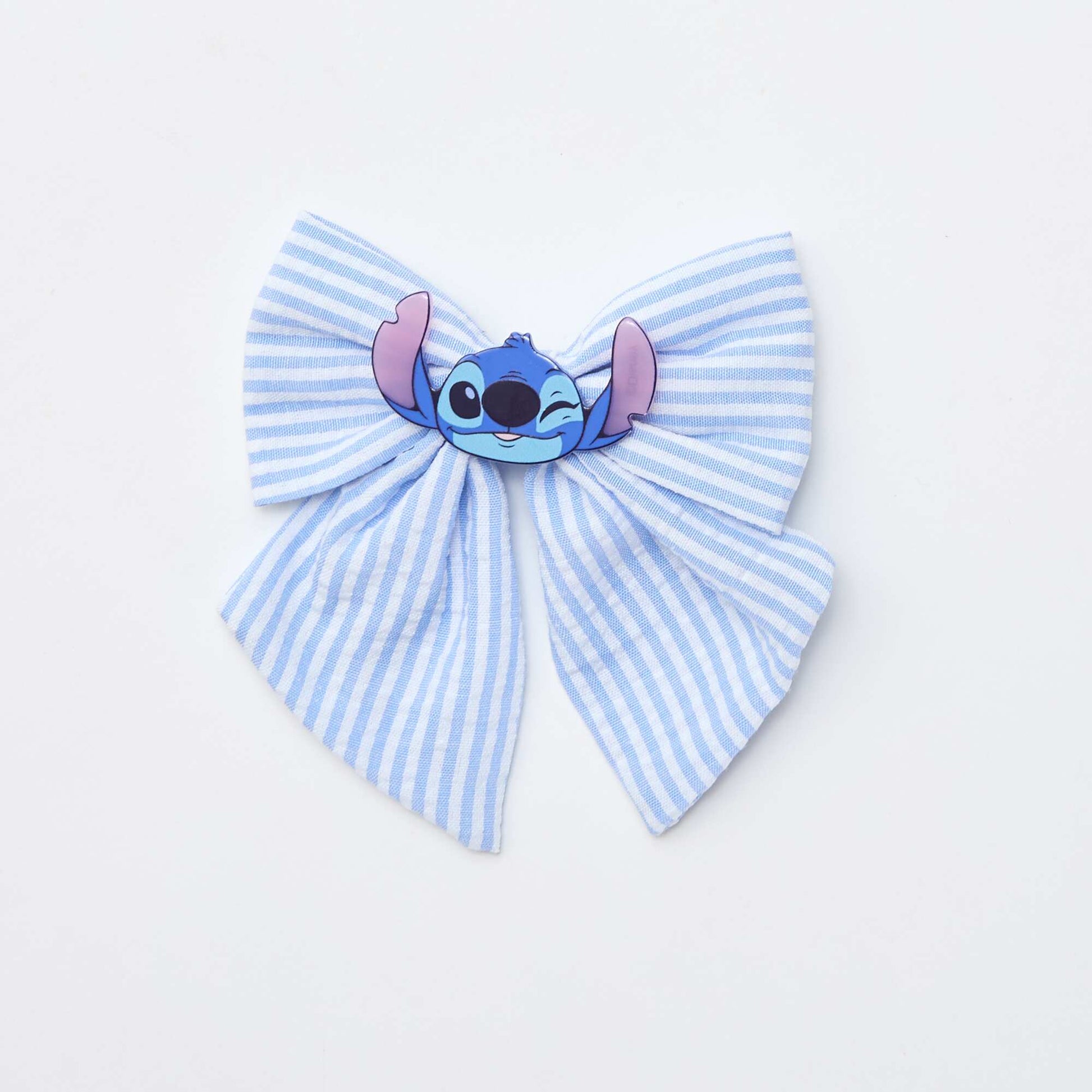 'Disney Stitch' Scarf-Style Bow Hair Clip BLUE