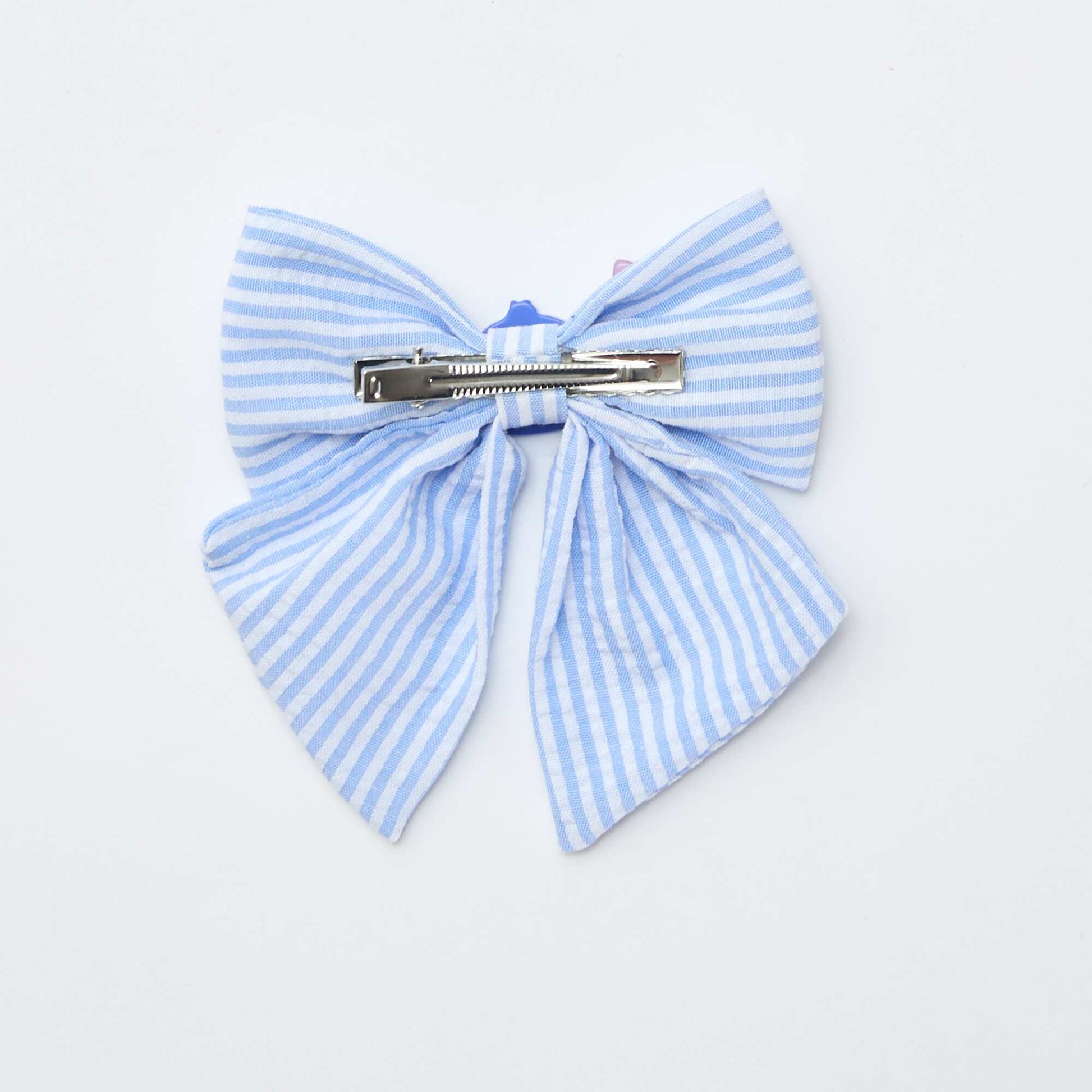 'Disney Stitch' Scarf-Style Bow Hair Clip BLUE