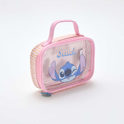 Transparent 'Disney' 'Stitch' Storage Box PINK