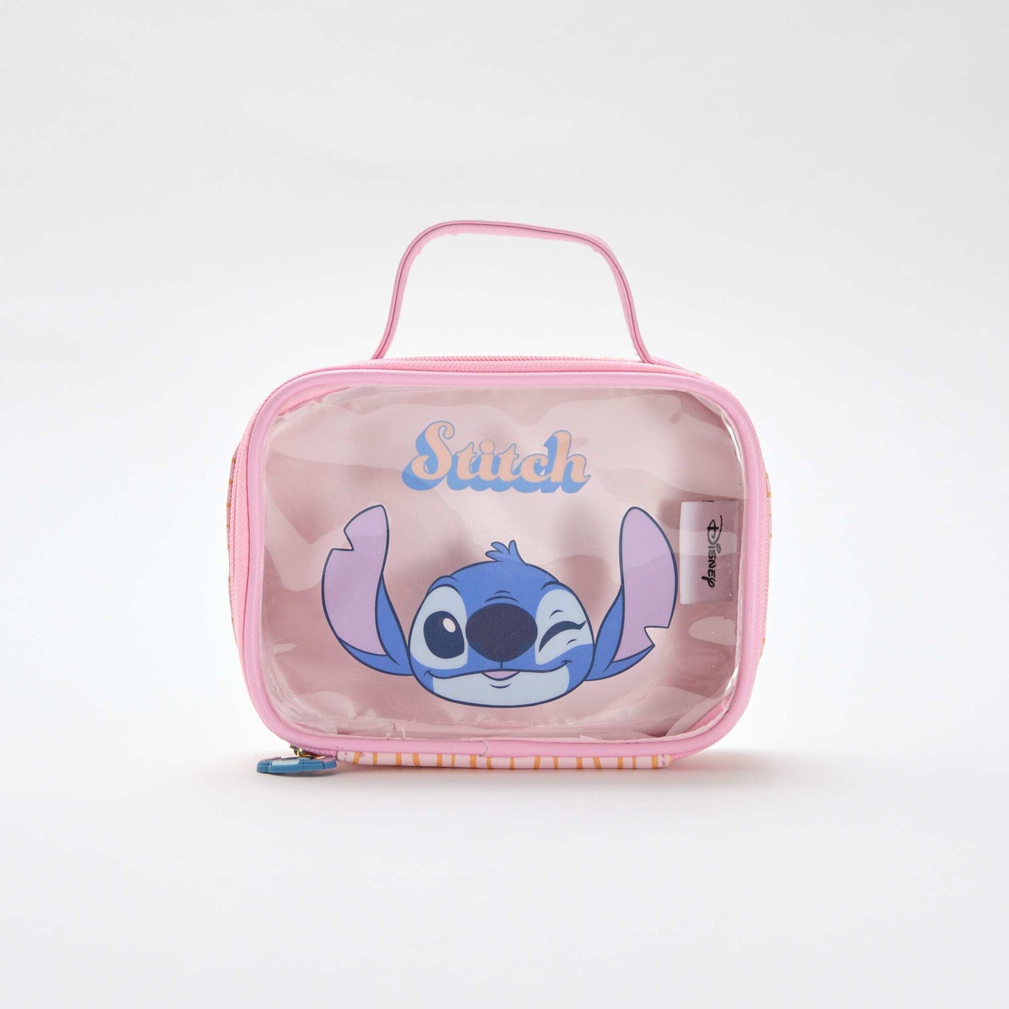 Transparent 'Disney' 'Stitch' Storage Box PINK
