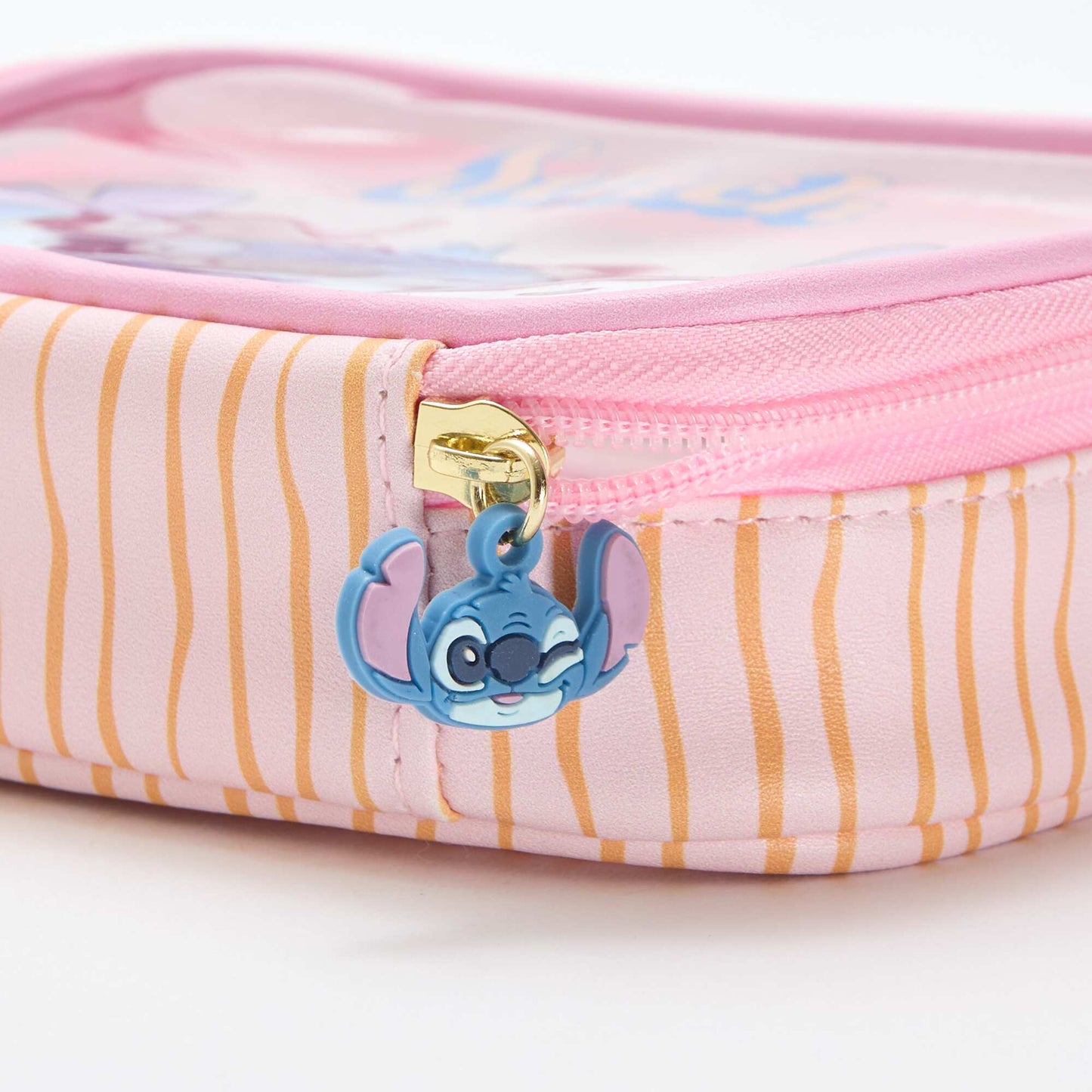 Transparent 'Disney' 'Stitch' Storage Box PINK