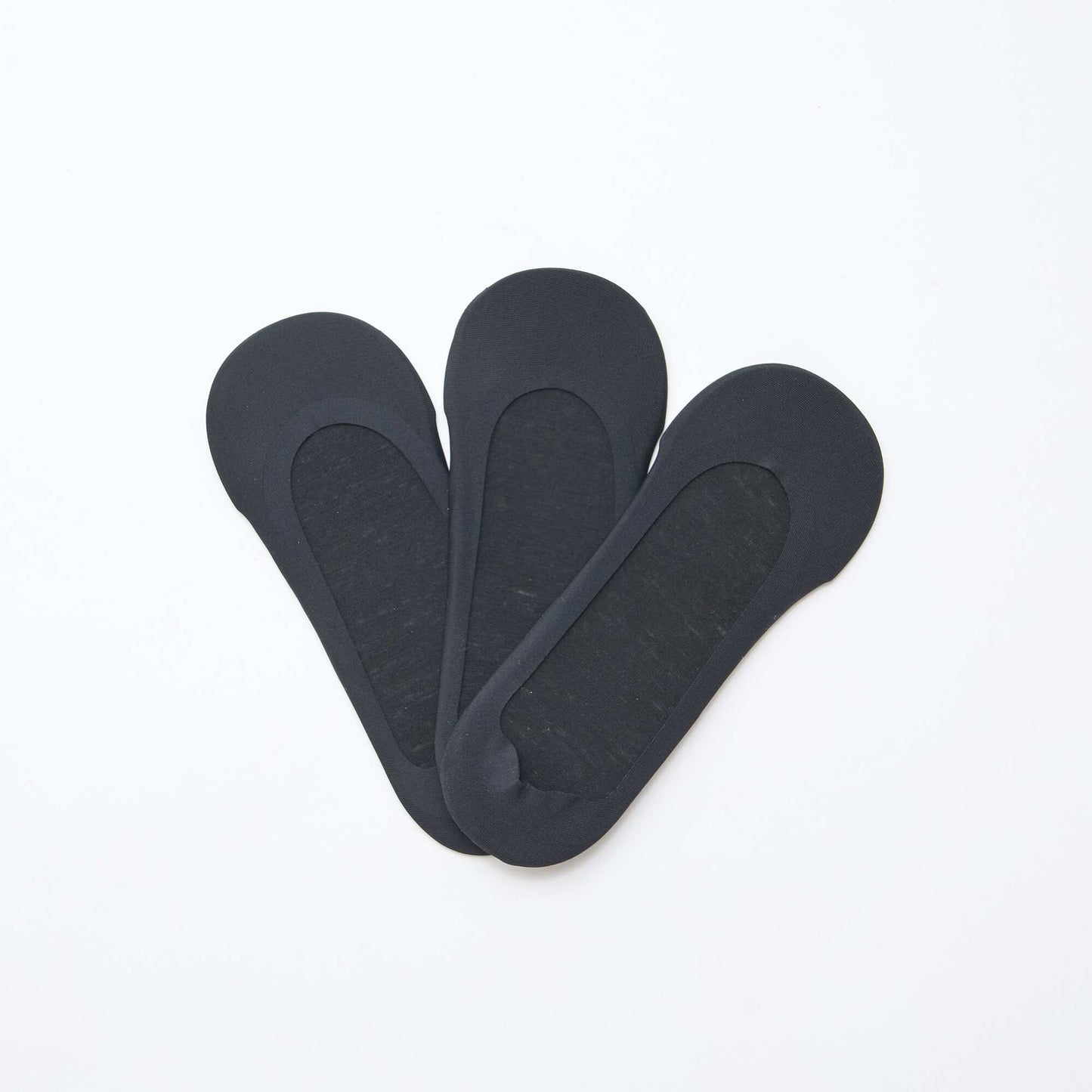 3-Pack of Invisible Liner Socks BLACK