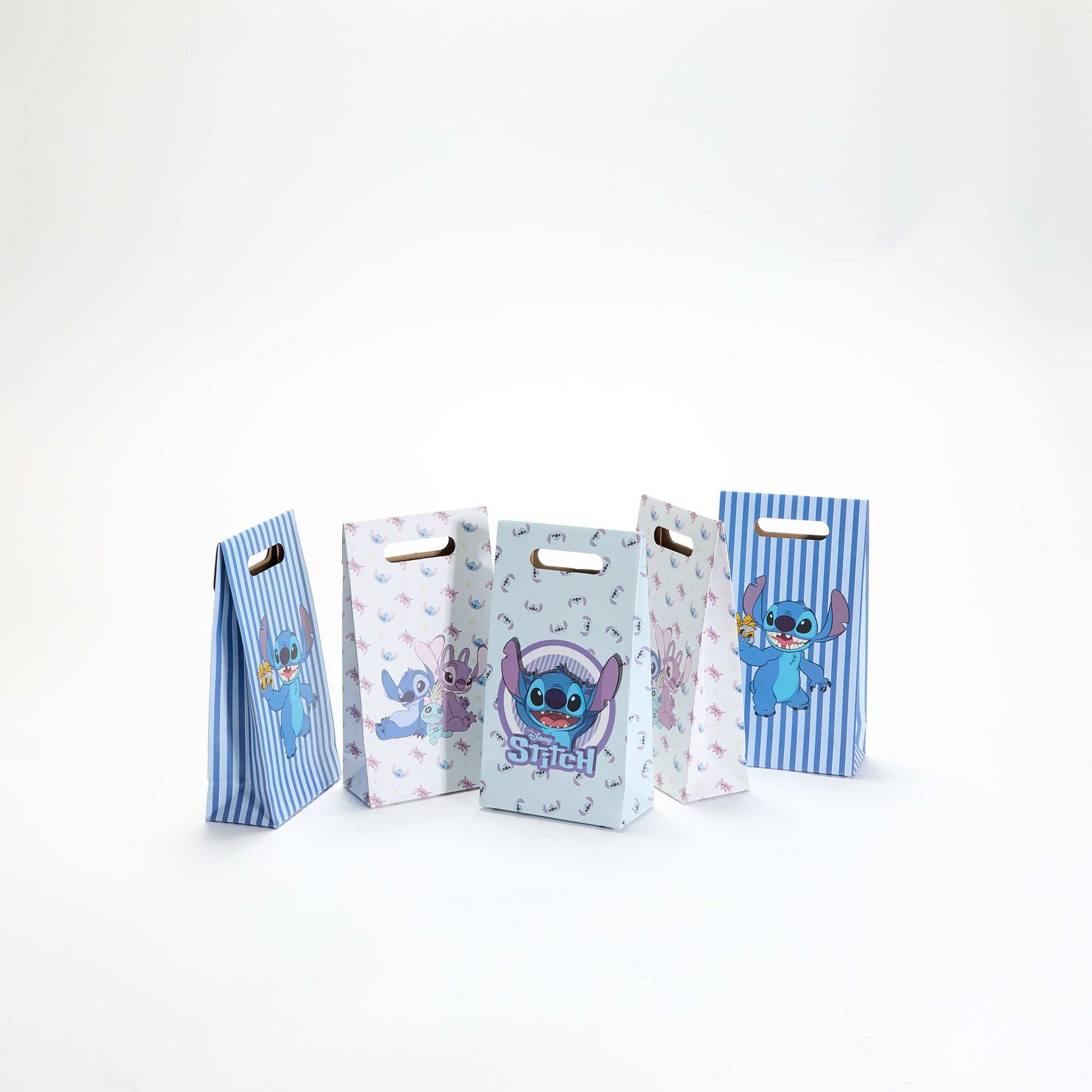 Set of 5 'Stitch' Gift Pouches by 'Disney' BLUE