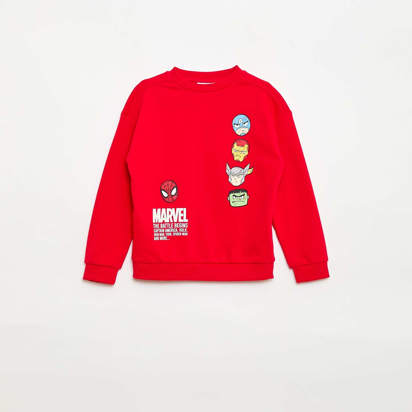 'Avengers' 'Marvel' Printed Sweatshirt RED