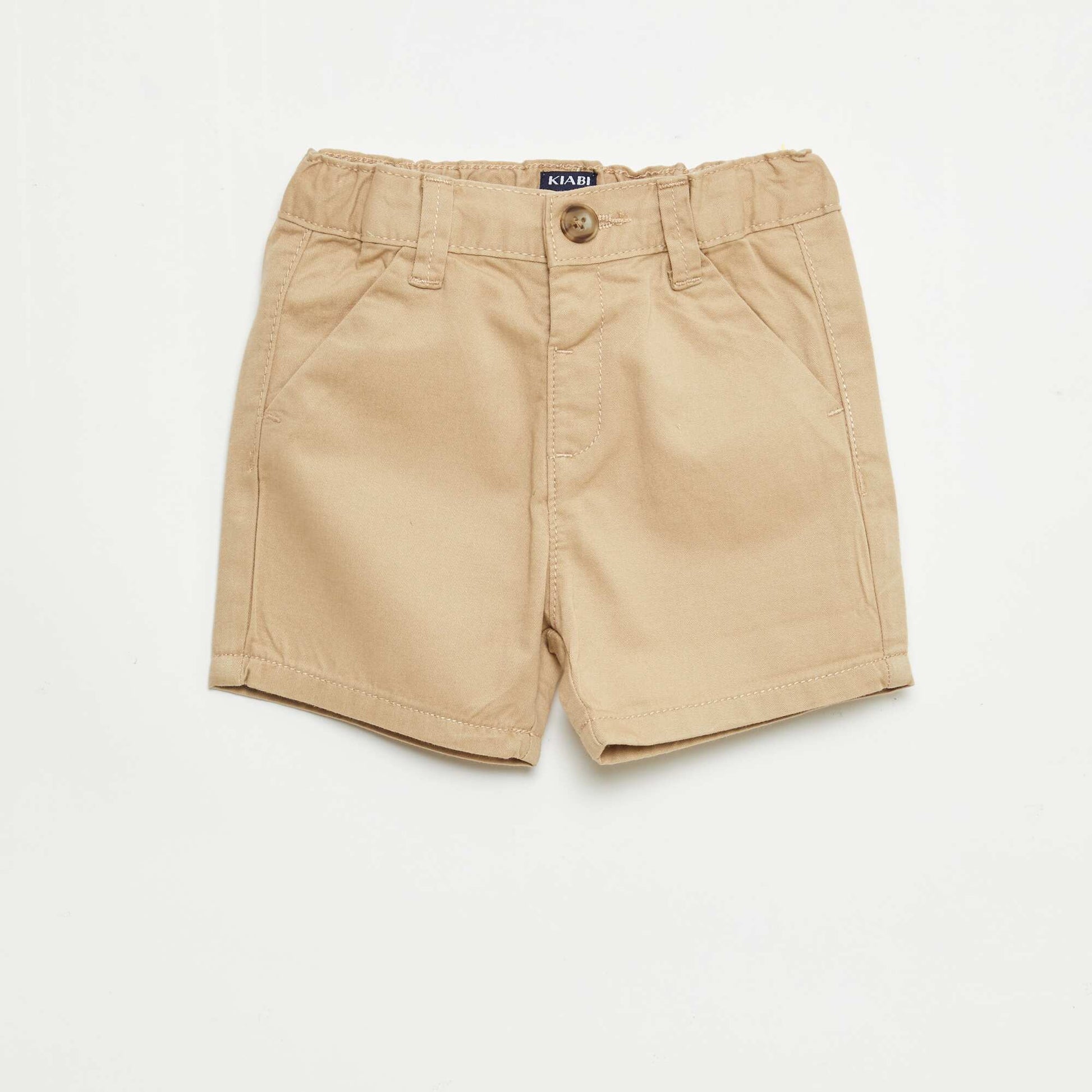 Chino Shorts with Adjustable Waist BROWN / MEDIUM BROWN