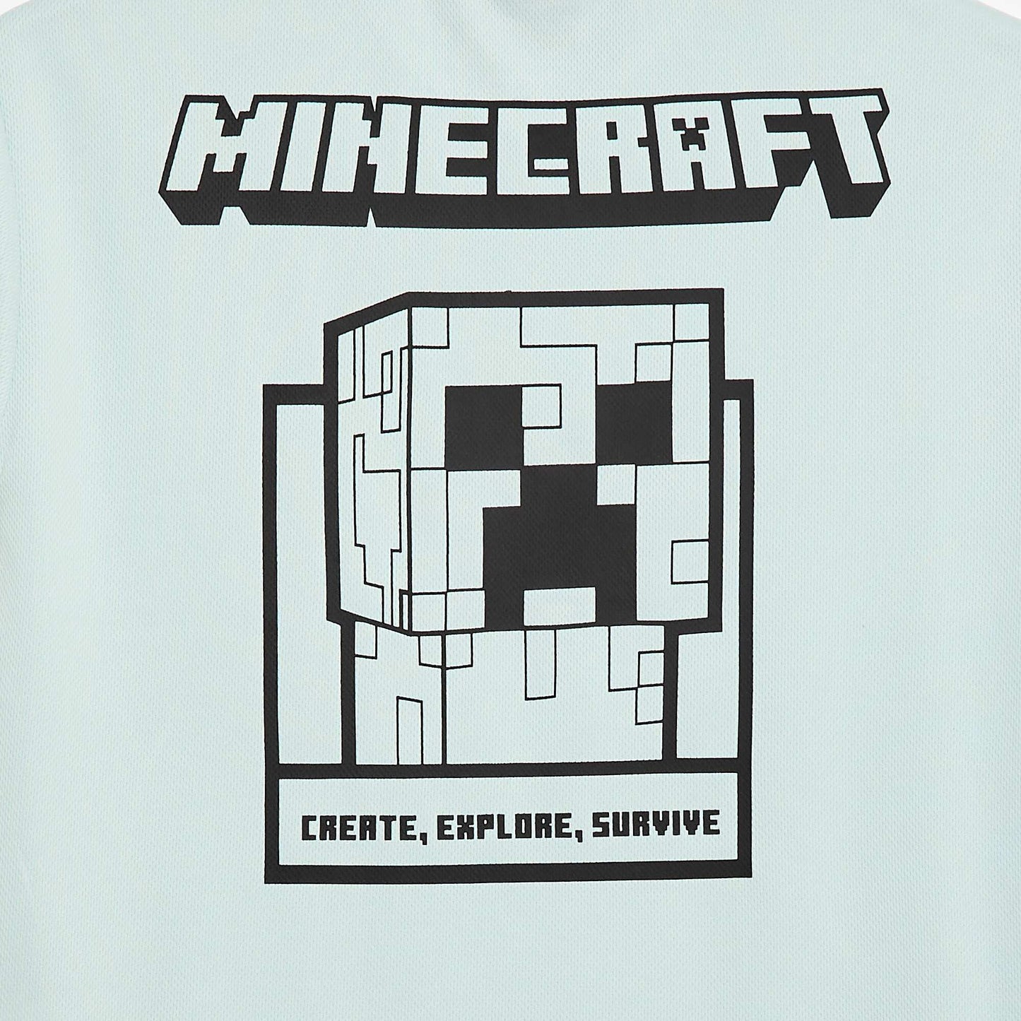 Minecraft Short-Sleeve Flowy Sports T-Shirt BLUE