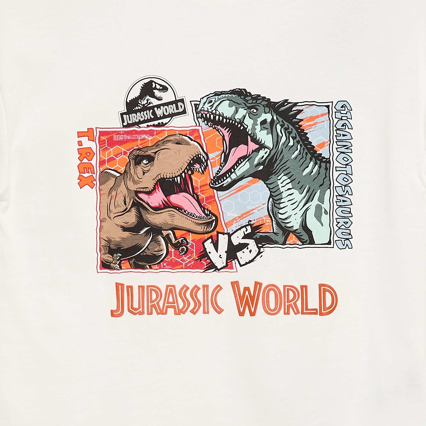 'Jurassic World' Short-Sleeved T-shirt WHITE