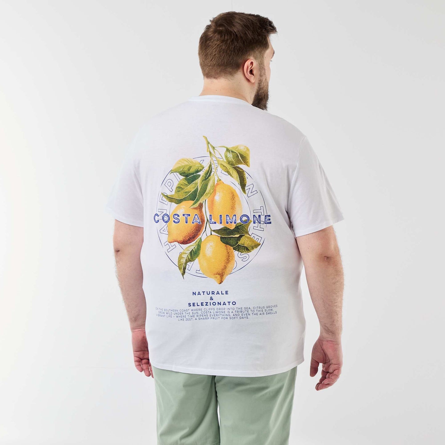 Printed short-sleeved T-shirt WHITE