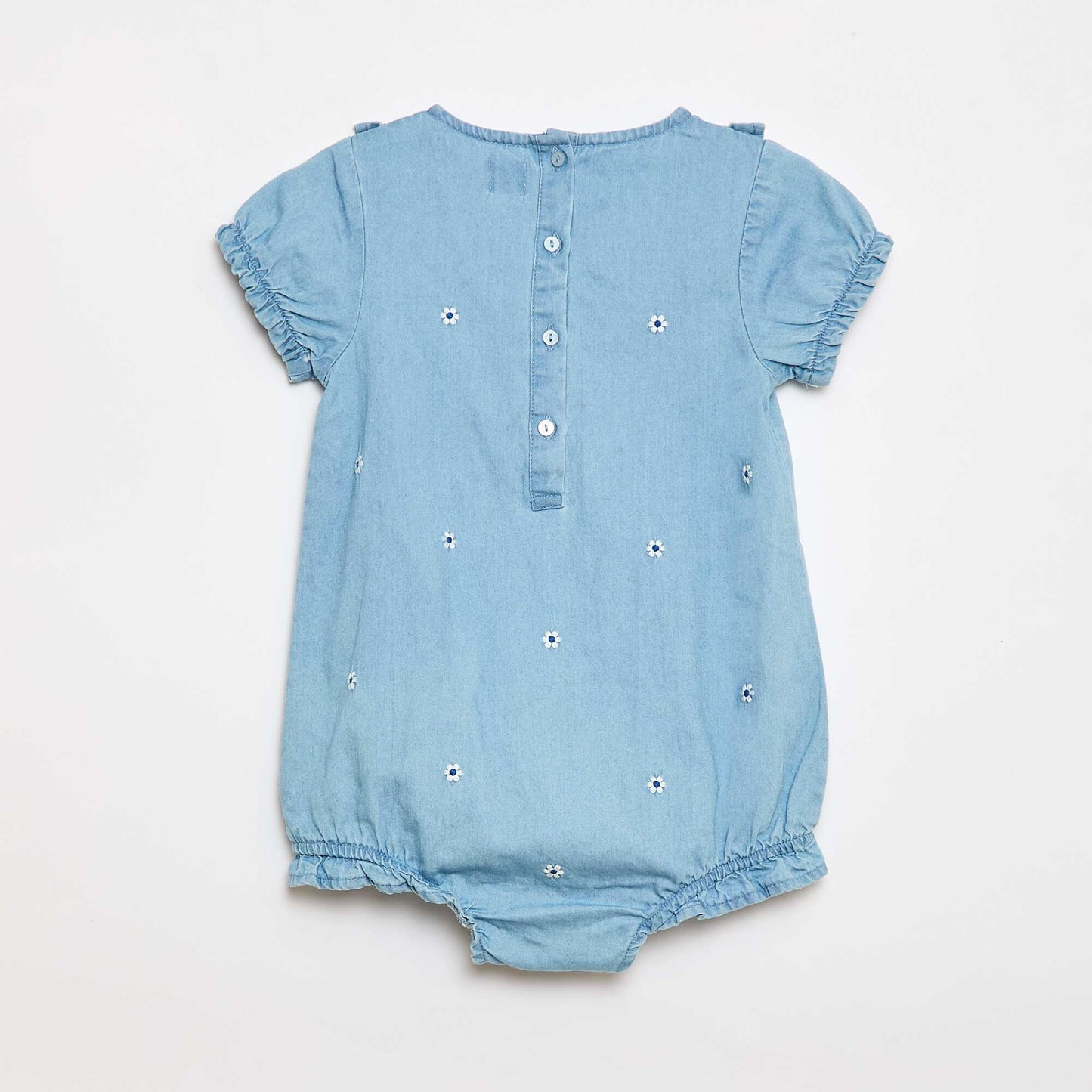 3-Piece Romper  Hat  and Socks Set BLUE