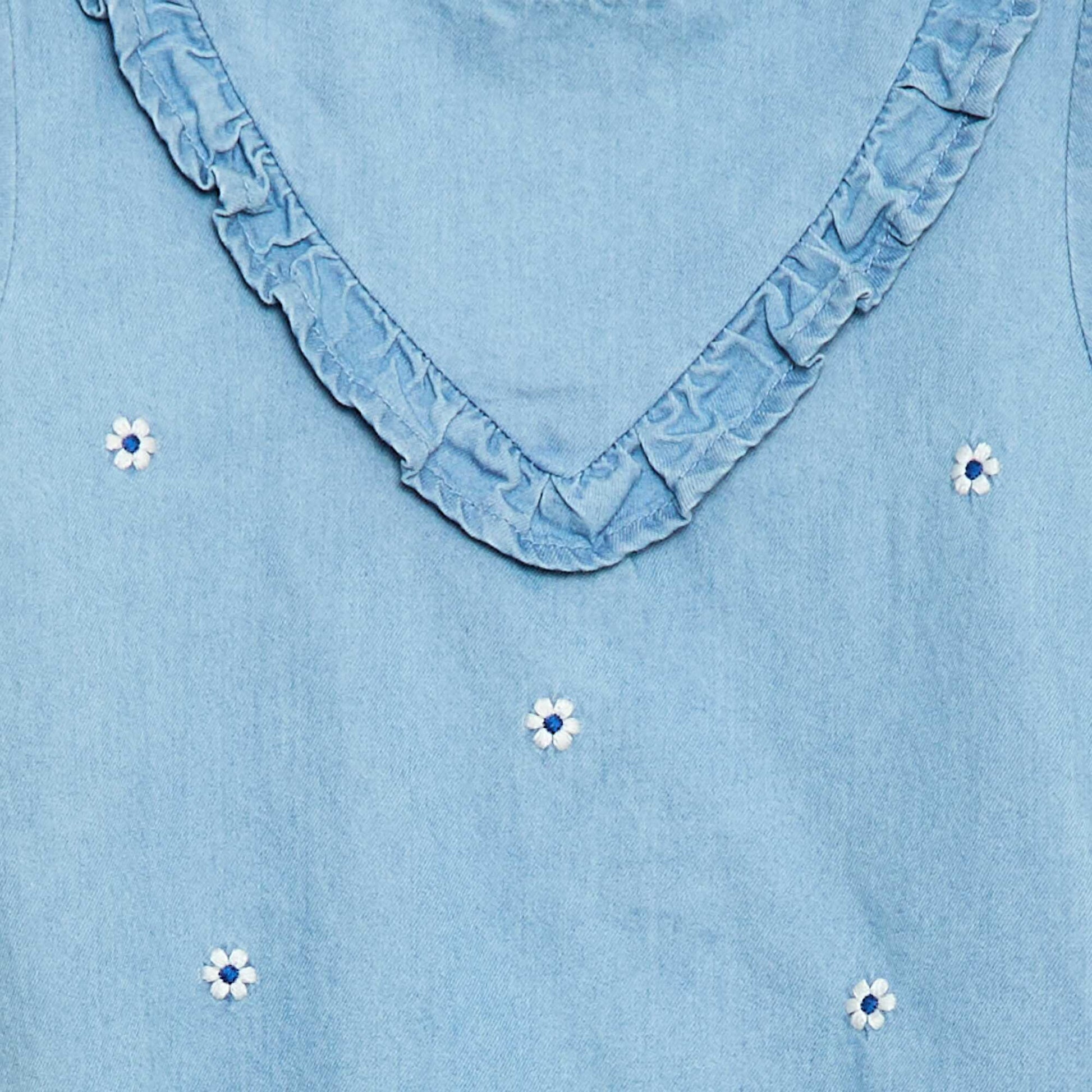 3-Piece Romper  Hat  and Socks Set BLUE