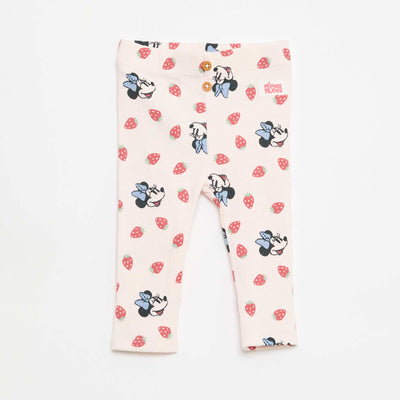 Ribbed 'Minnie' 'Disney' Leggings PINK