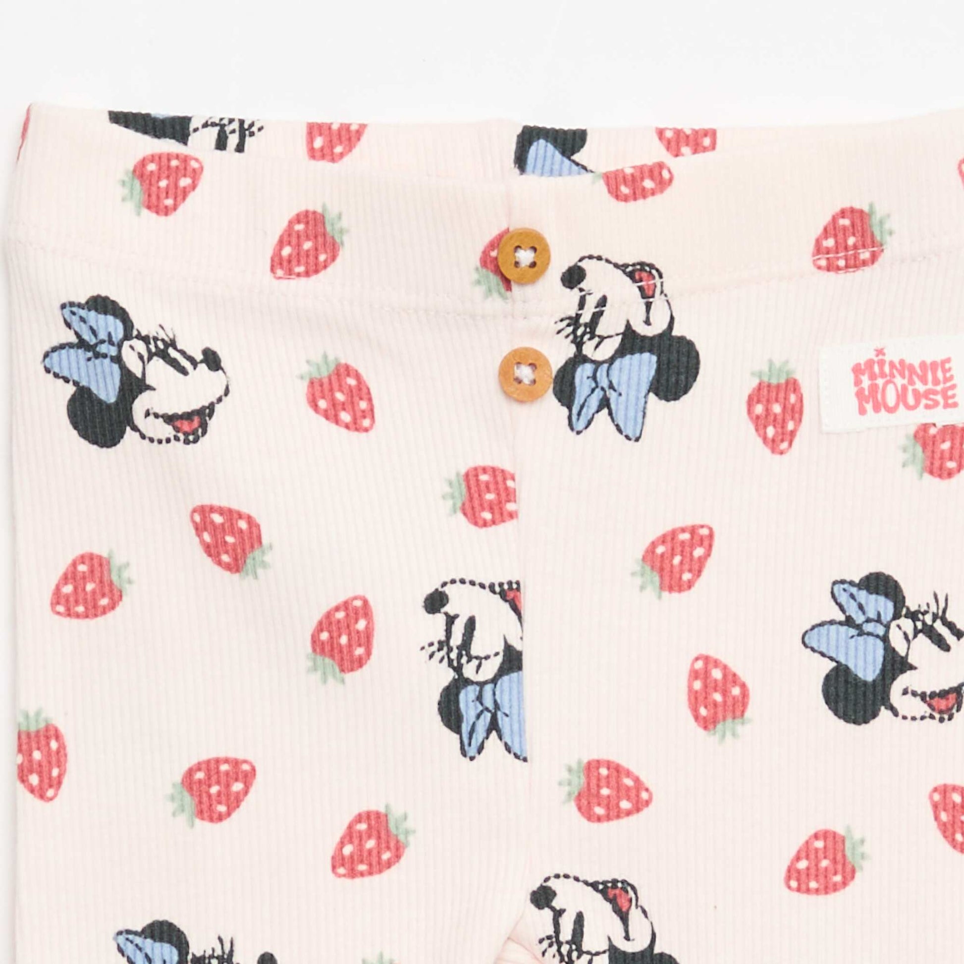 Ribbed 'Minnie' 'Disney' Leggings PINK