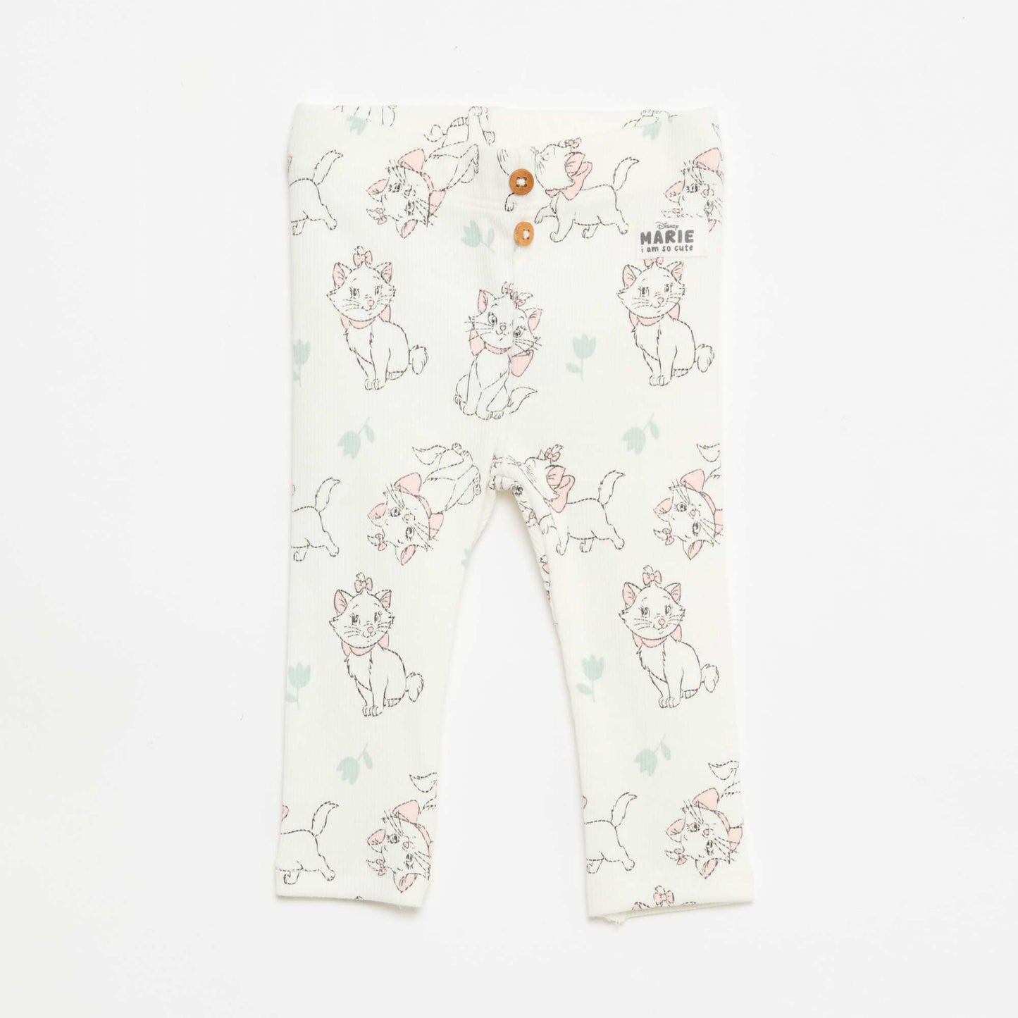 Ribbed 'Disney' Leggings WHITE