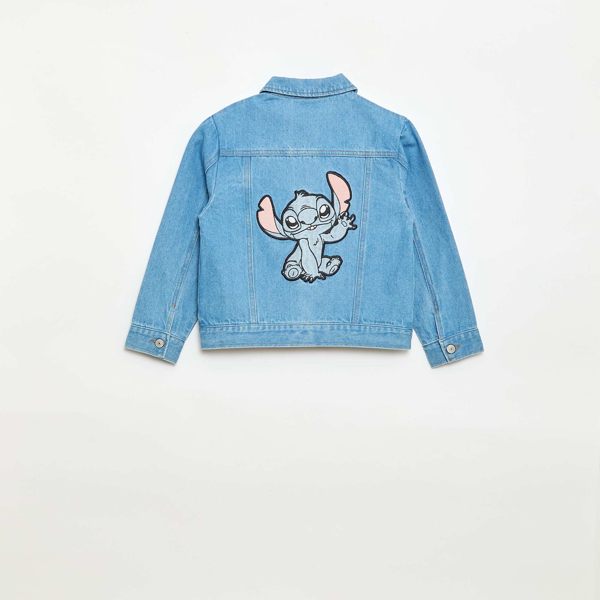 \'Stitch\' button-up denim jacket BLUE