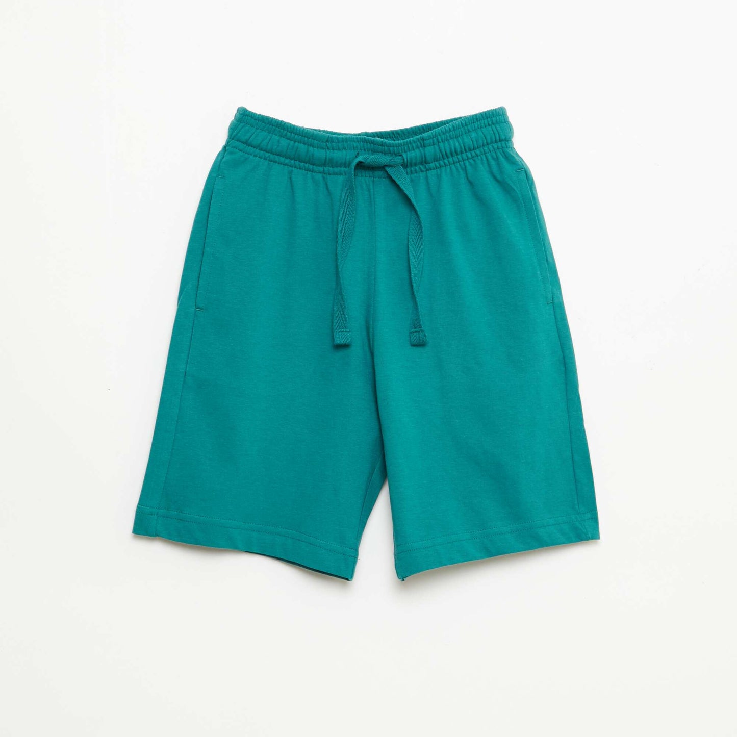 2-Pack of Solid Color Cotton Jersey Shorts BEIGE