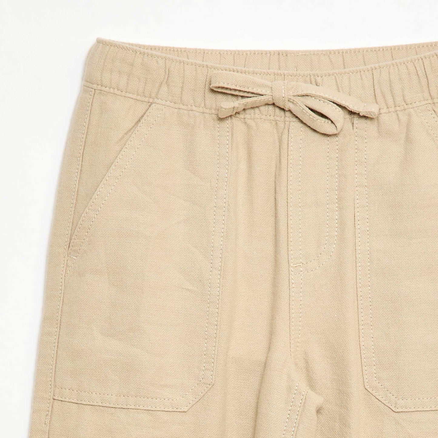 Mixed Linen Trousers BEIGE