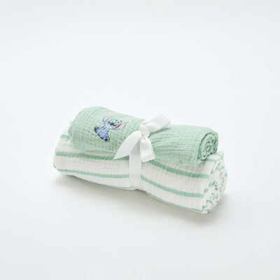 Set of 2 'Disney' Muslin Swaddles GREEN