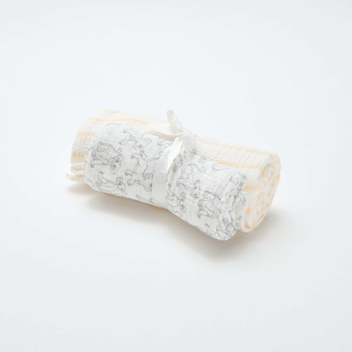 Set of 2 'Disney' Muslin Swaddles WHITE