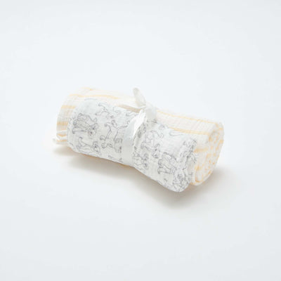 Set of 2 'Disney' Muslin Swaddles WHITE