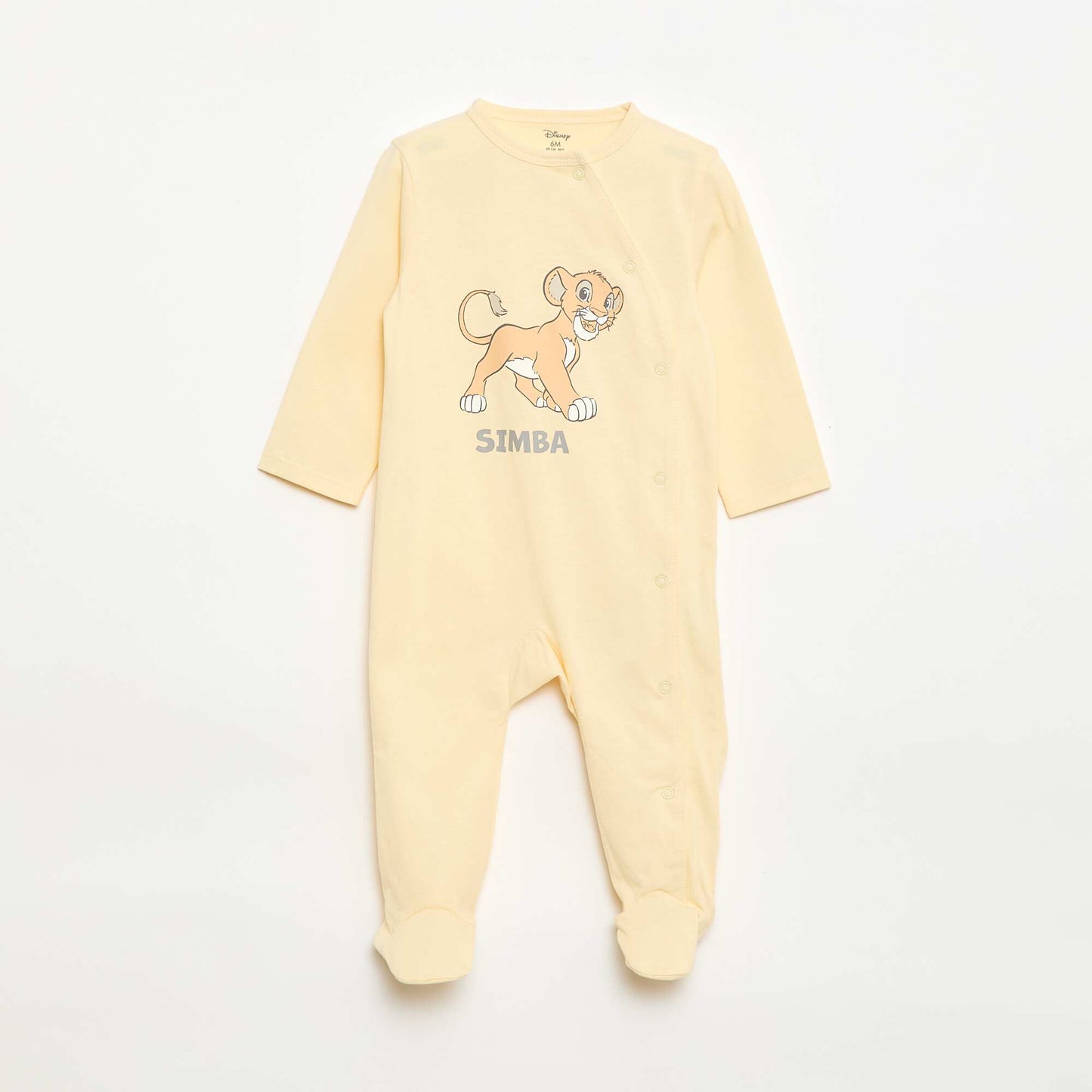 \'Disney\' Cotton Sleepsuit YELLOW