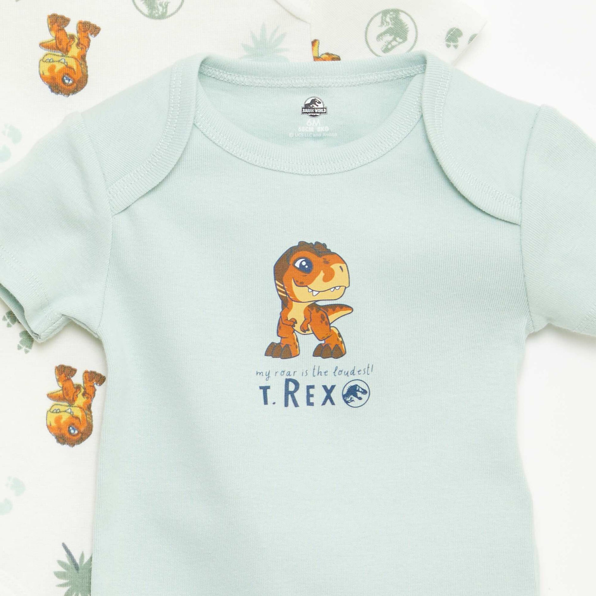Set of 2 \'Jurassic World\' Bodysuits GREEN