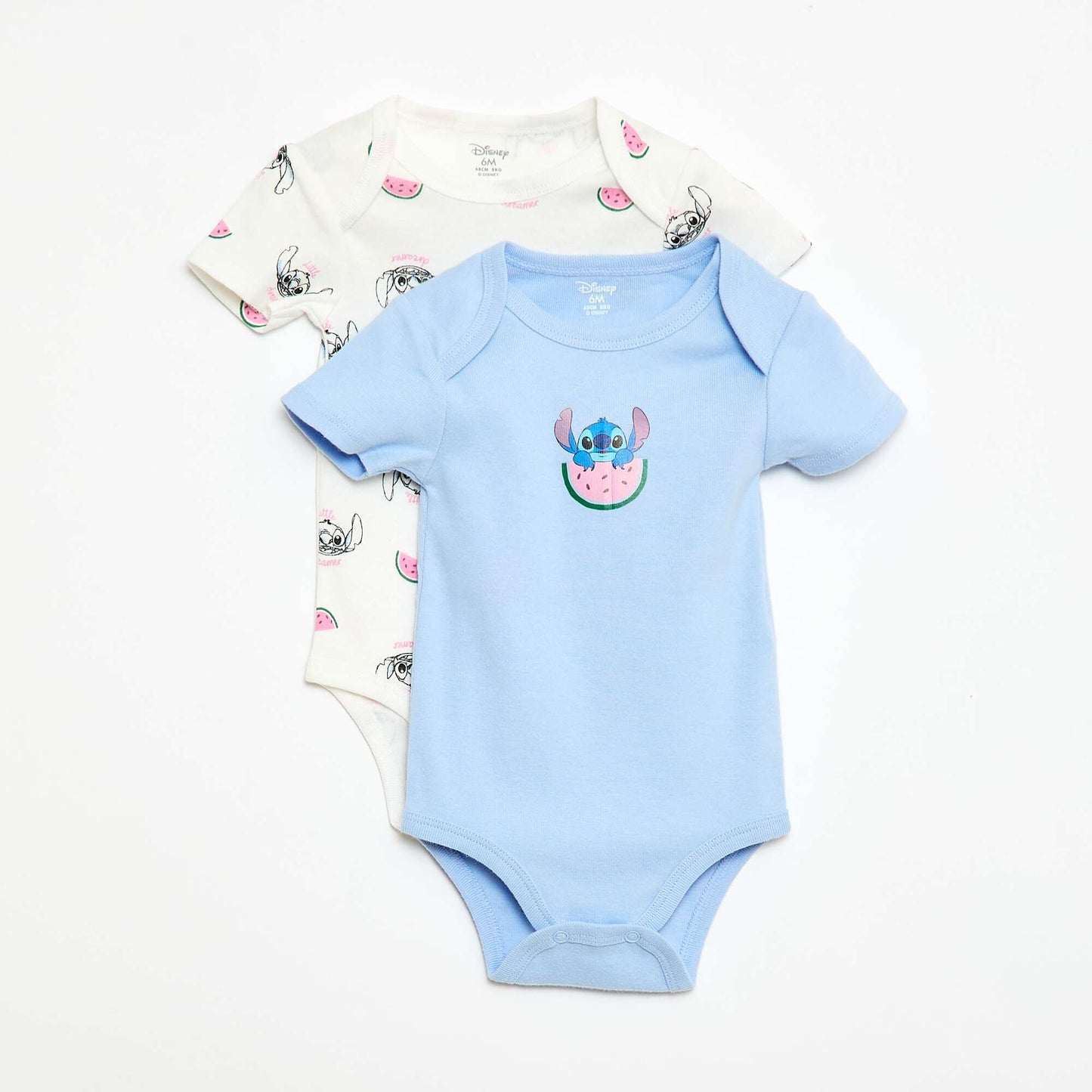 2-Pack 'Disney' 'Stitch' Short-Sleeve Bodysuits BLUE