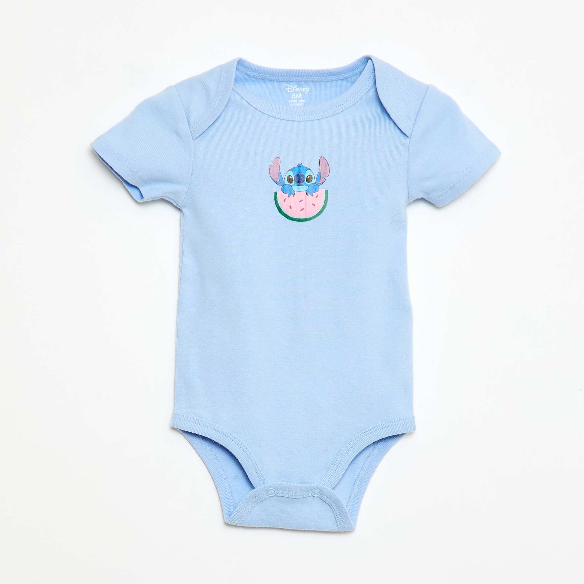 2-Pack 'Disney' 'Stitch' Short-Sleeve Bodysuits BLUE