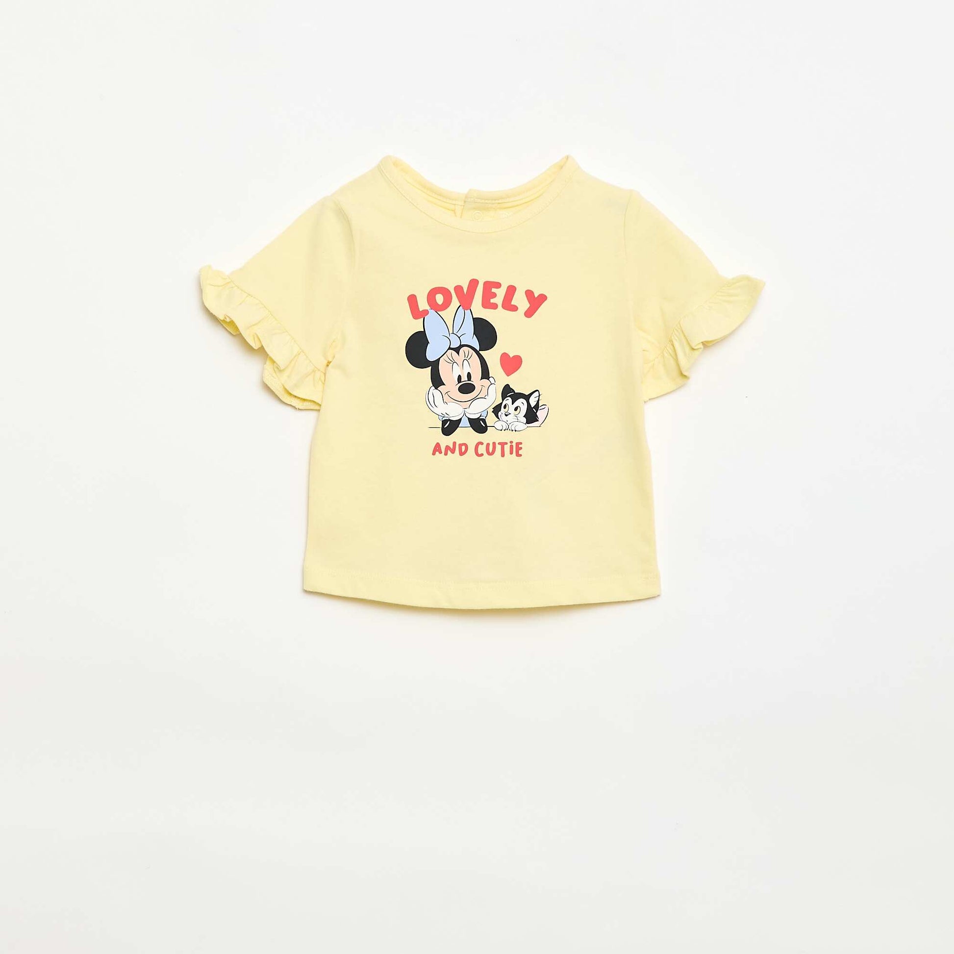 Short-Sleeved 'Disney' 'Minnie' T-Shirt YELLOW
