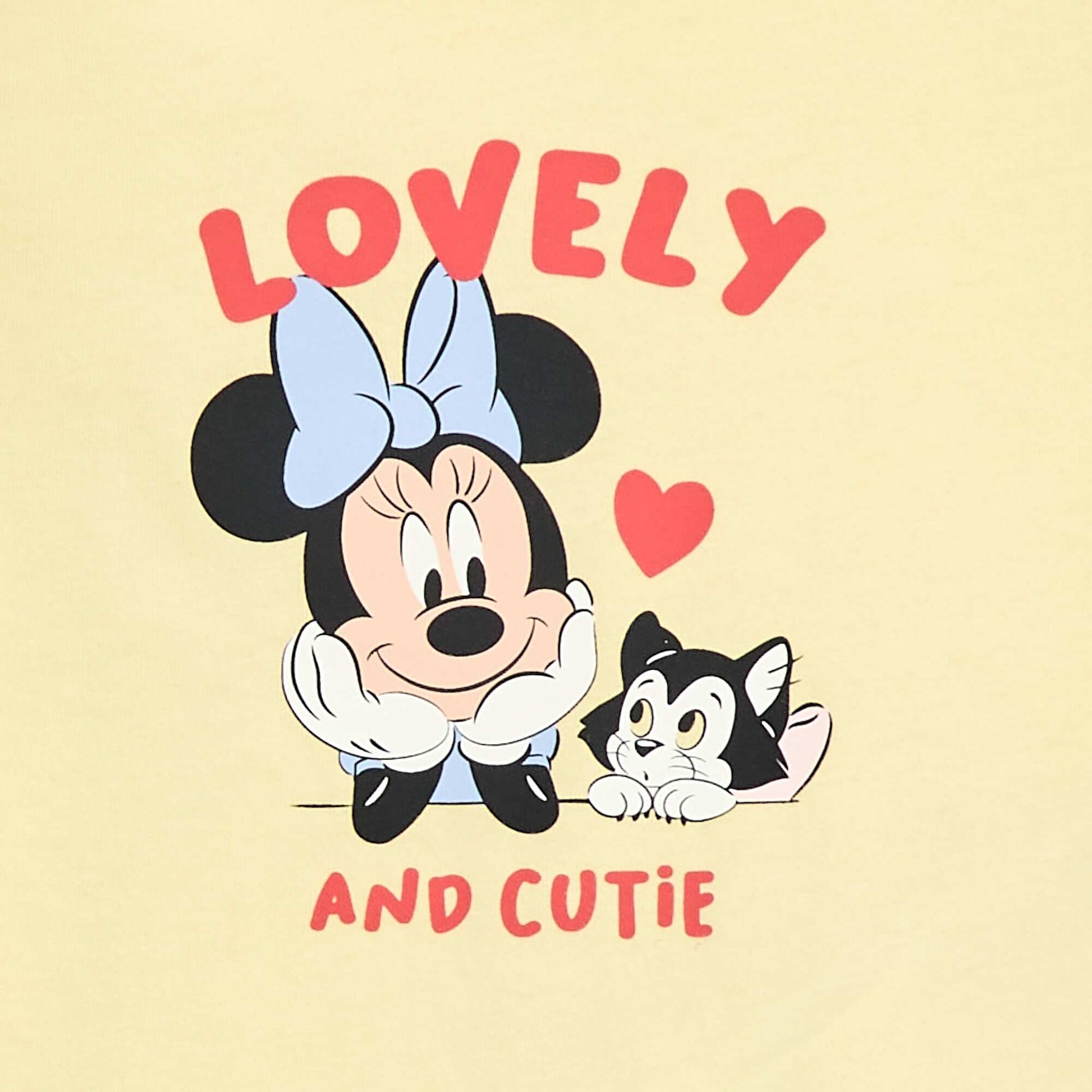 Short-Sleeved 'Disney' 'Minnie' T-Shirt YELLOW