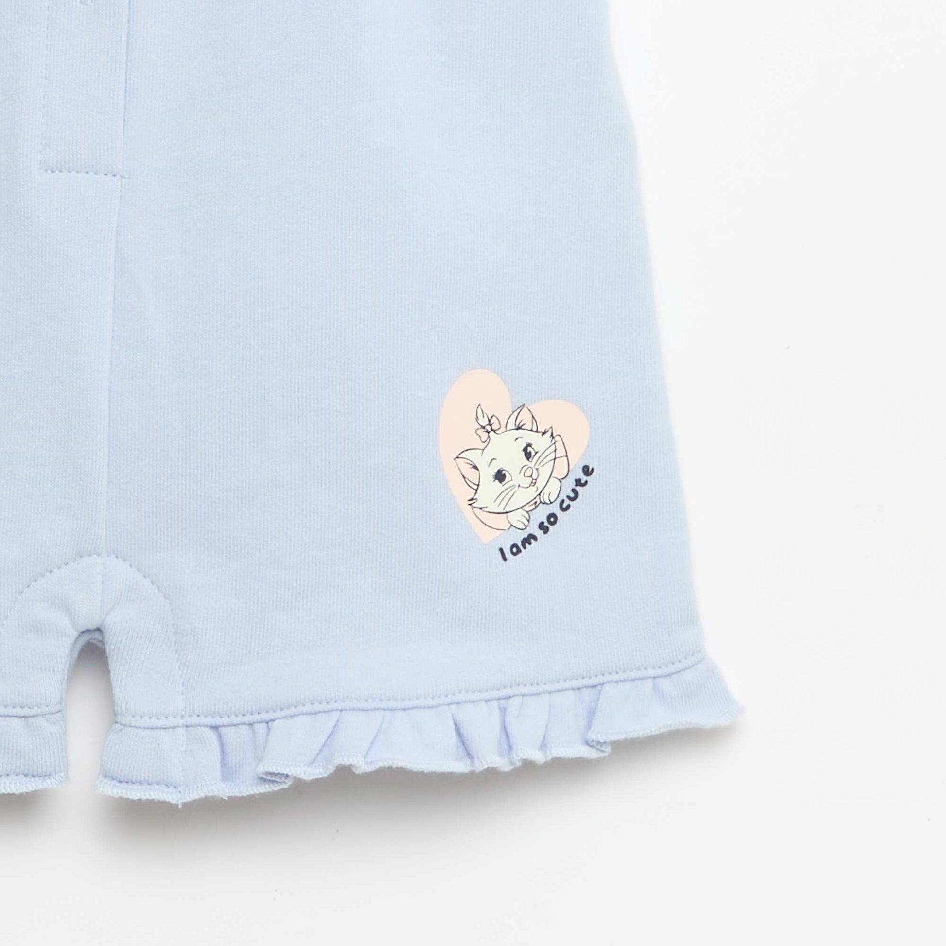 'Disney' 2-piece Outfit - T-shirt + Short Romper BLUE