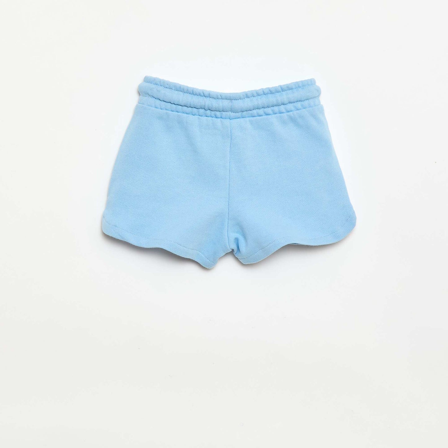Plain lightweight fleece shorts BLUE