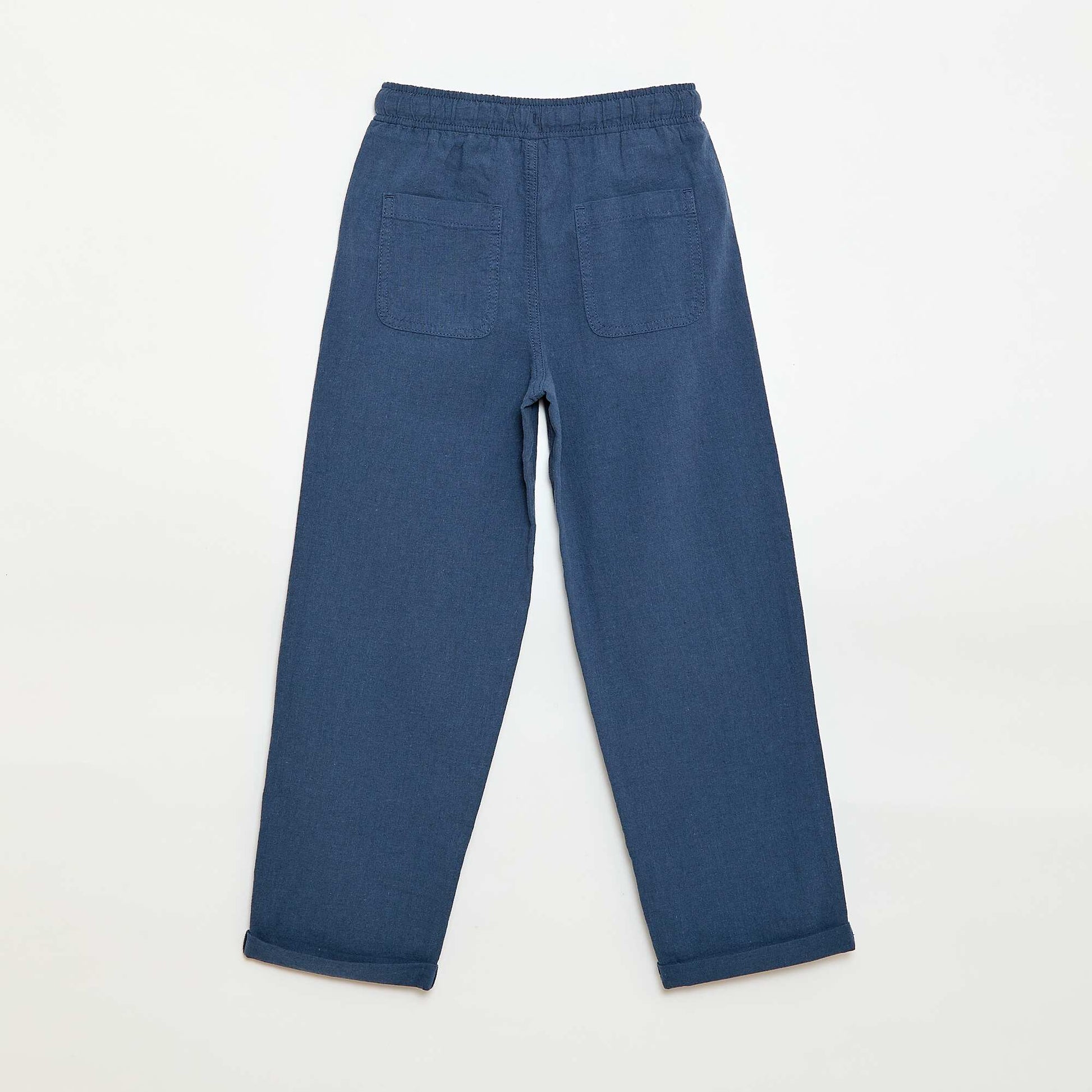 Linen Blend Jogpants BLUE