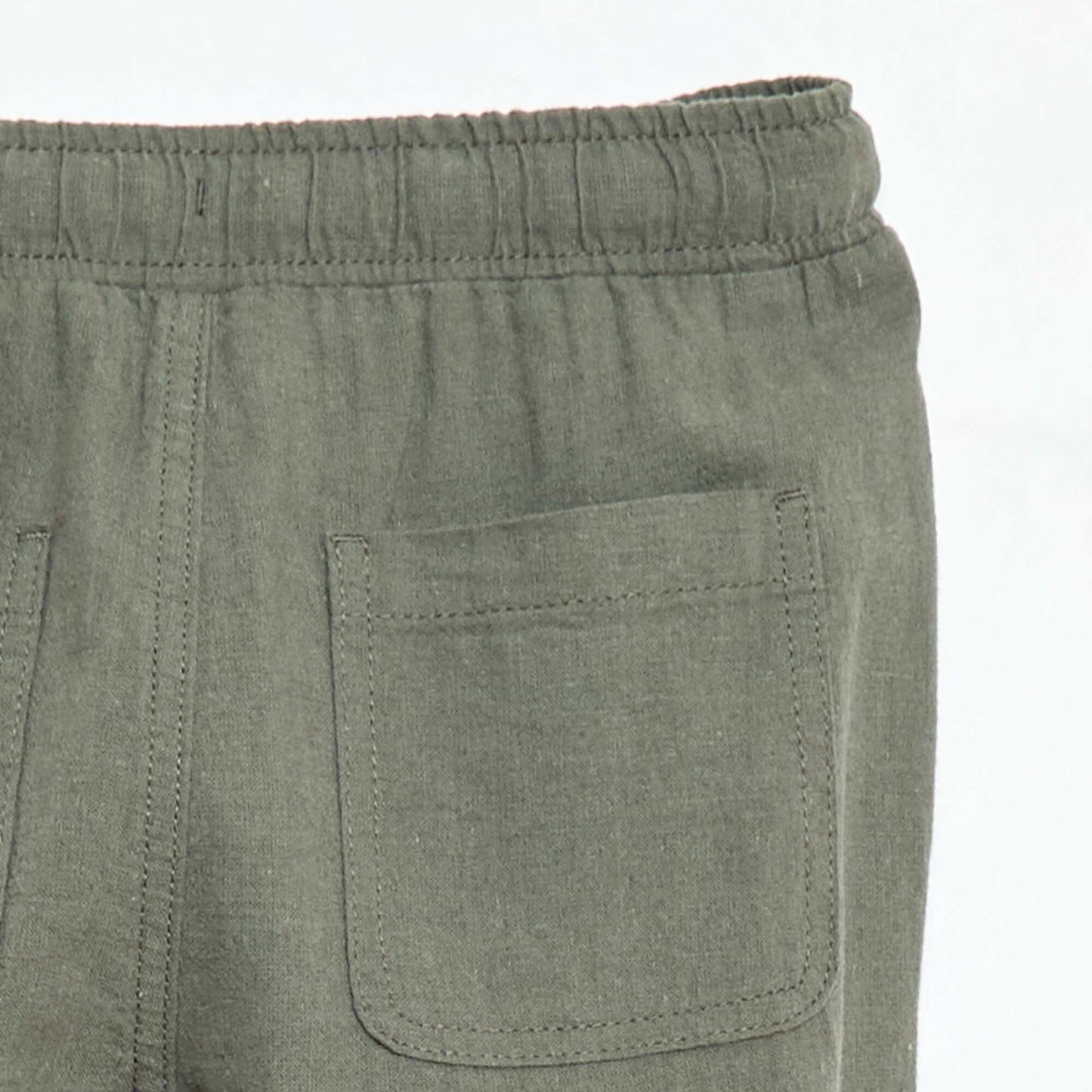 Linen Blend Jogpants GREEN