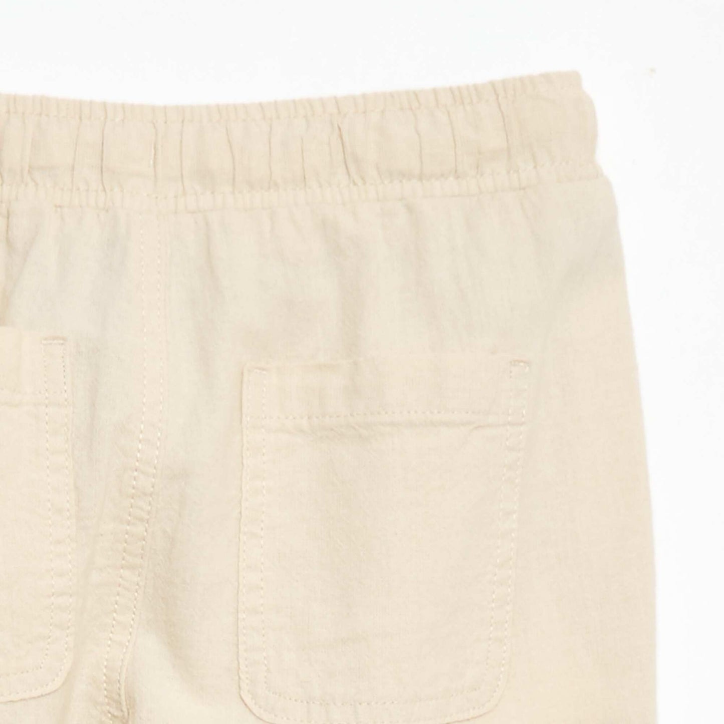 Linen Blend Jogpants WHITE