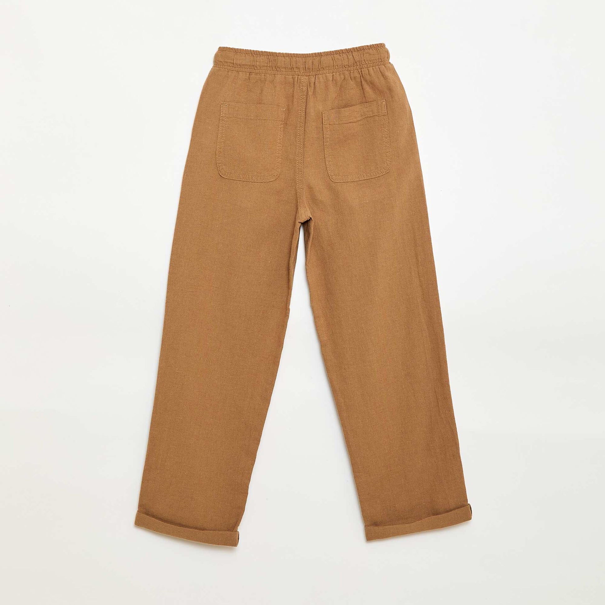 Linen Blend Jogpants BEIGE