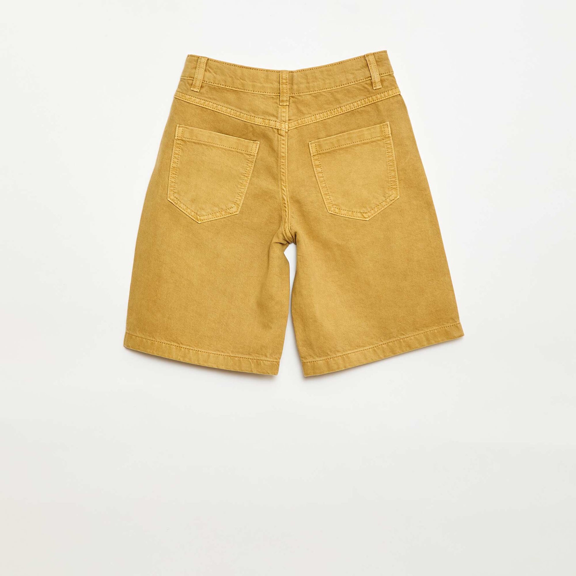 5-Pocket Twill Bermuda Shorts YELLOW