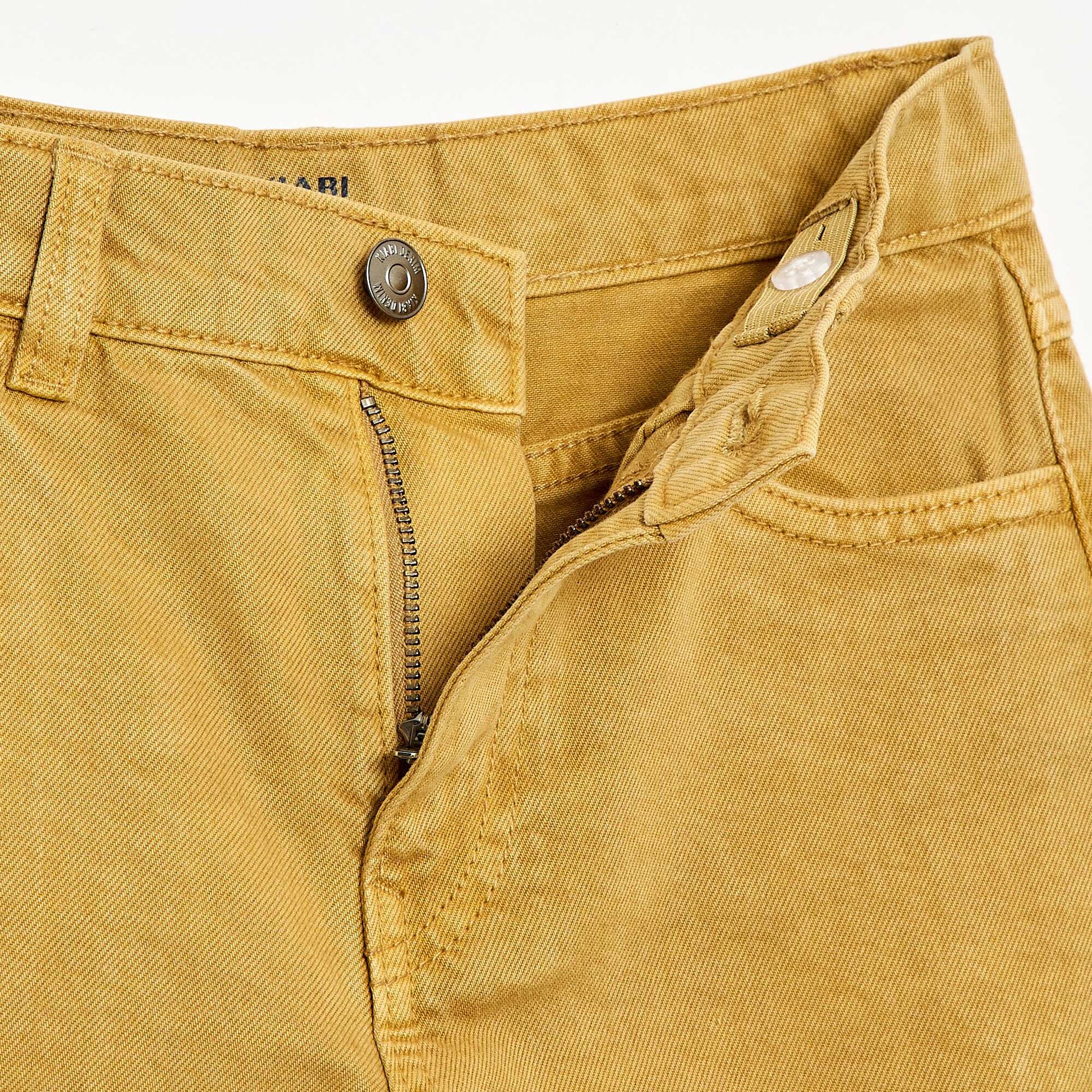 5-Pocket Twill Bermuda Shorts YELLOW