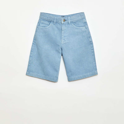 5-Pocket Twill Bermuda Shorts BLUE