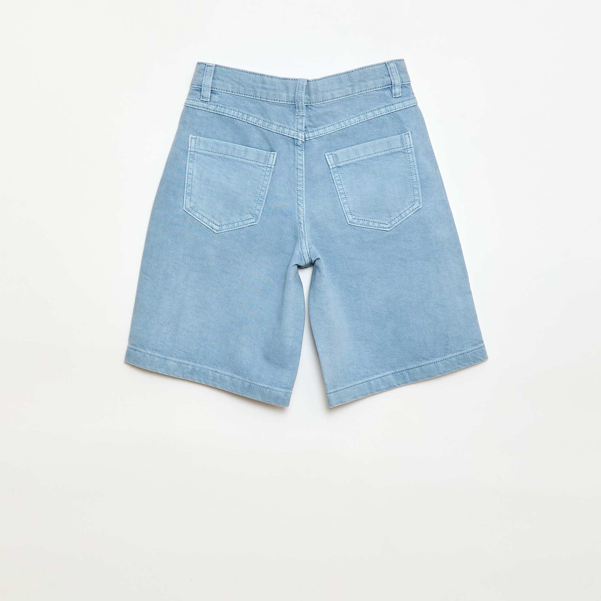 5-Pocket Twill Bermuda Shorts BLUE