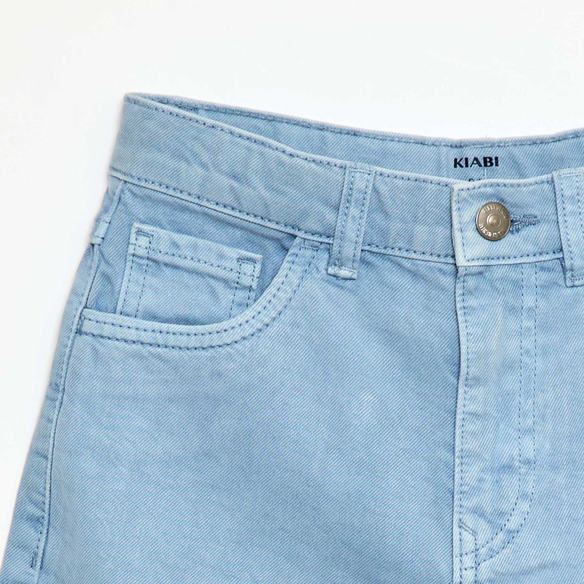 5-Pocket Twill Bermuda Shorts BLUE