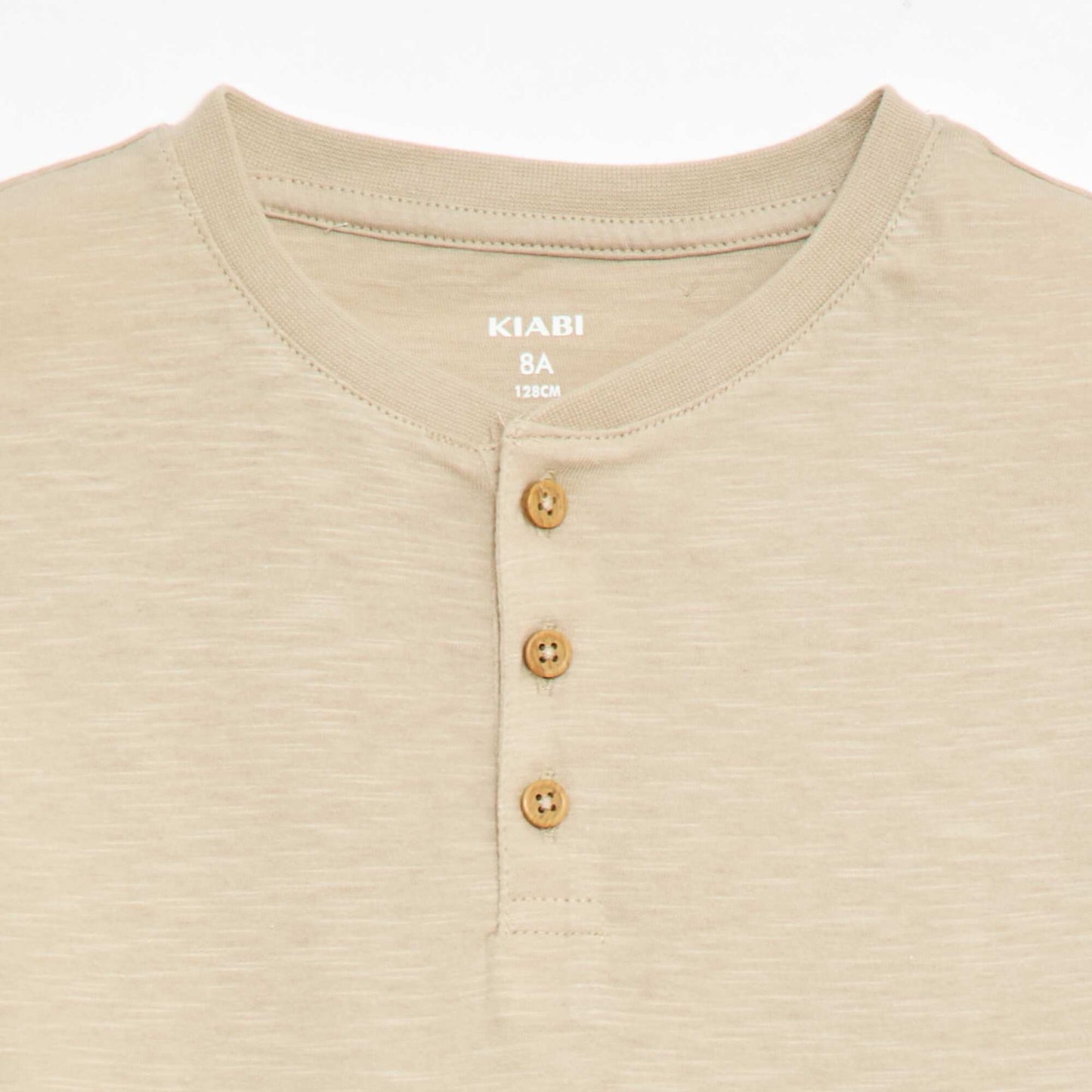 Tunisian Collar T-Shirt BEIGE