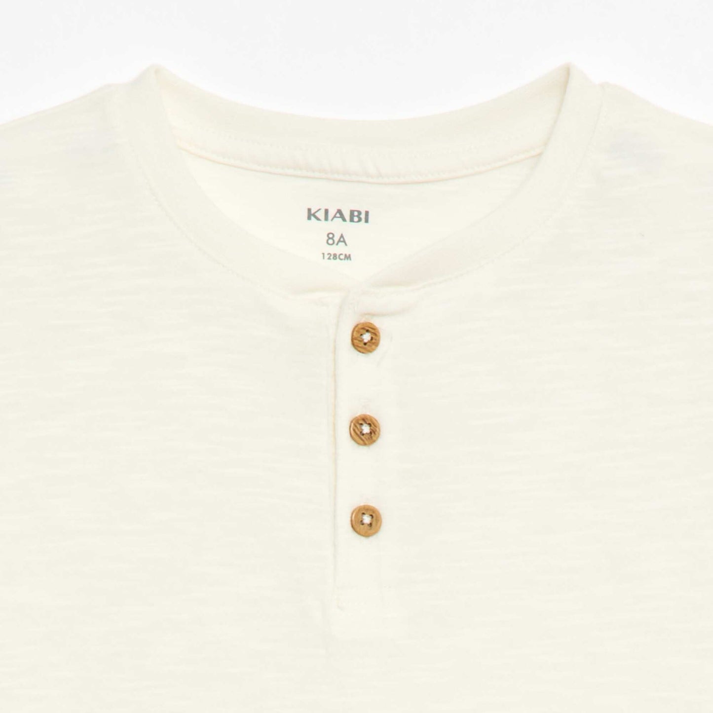 Tunisian Collar T-Shirt WHITE