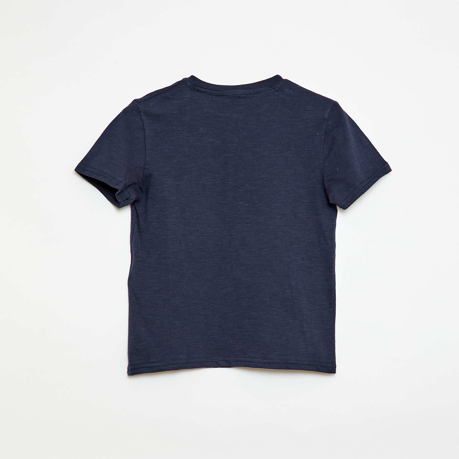 Tunisian Collar T-Shirt BLUE