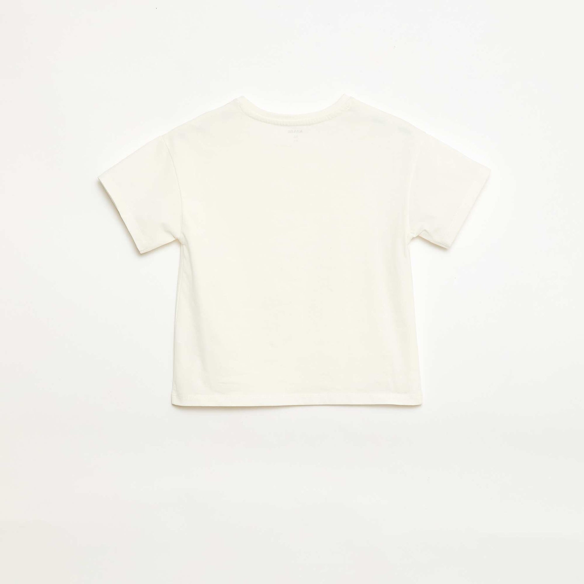 Macramé flower T-shirt WHITE