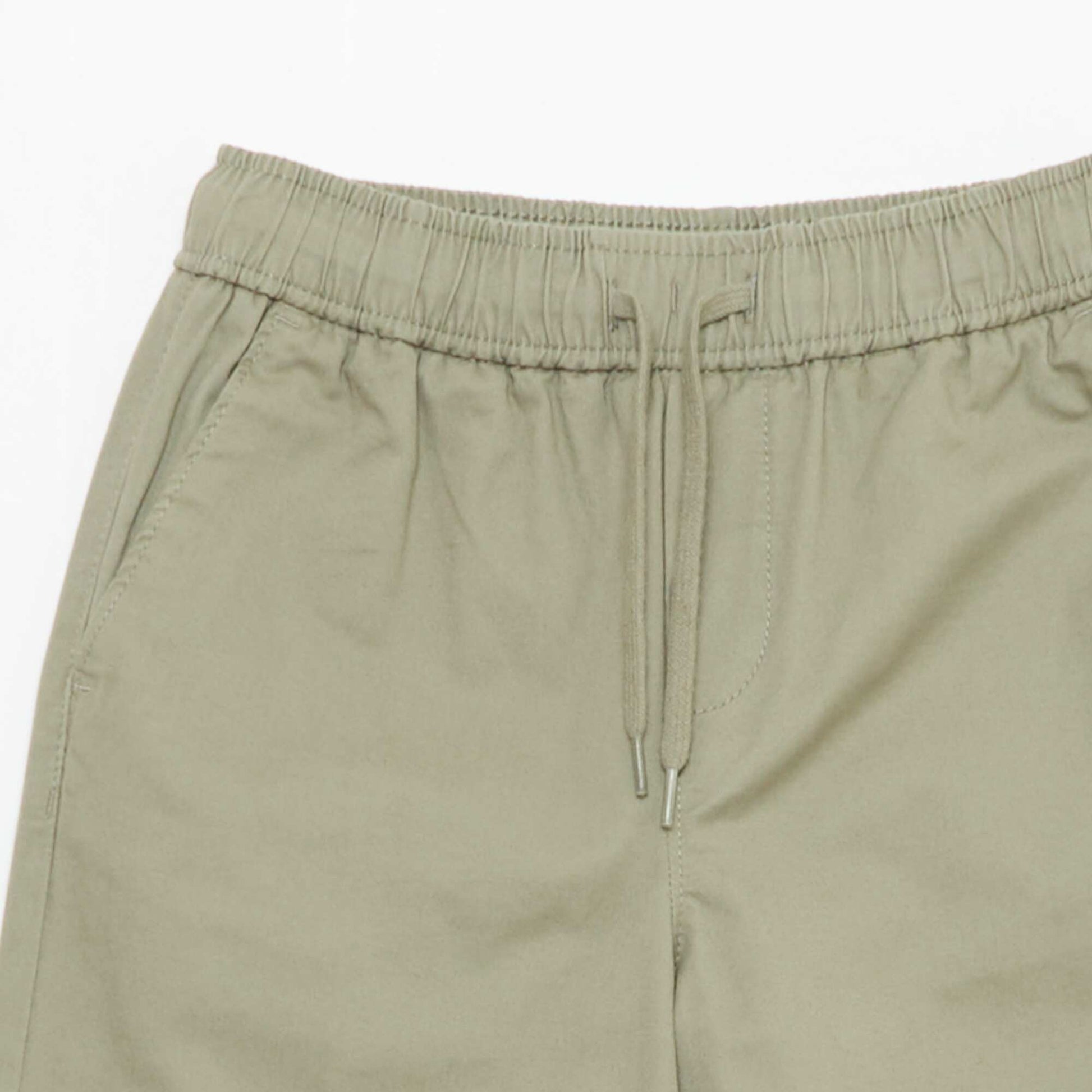 Plain Joggers with Cuffed Hems GREEN