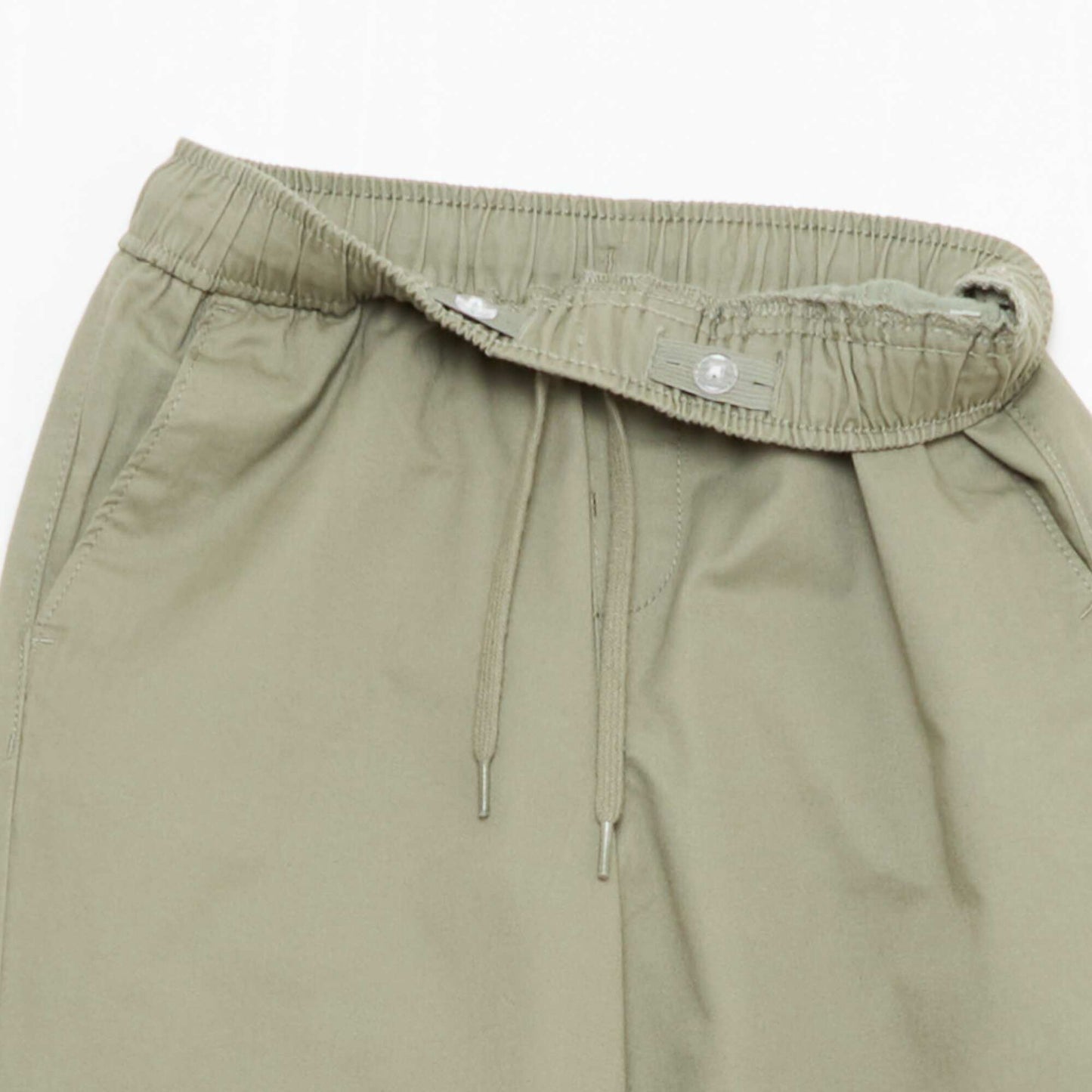 Plain Joggers with Cuffed Hems GREEN