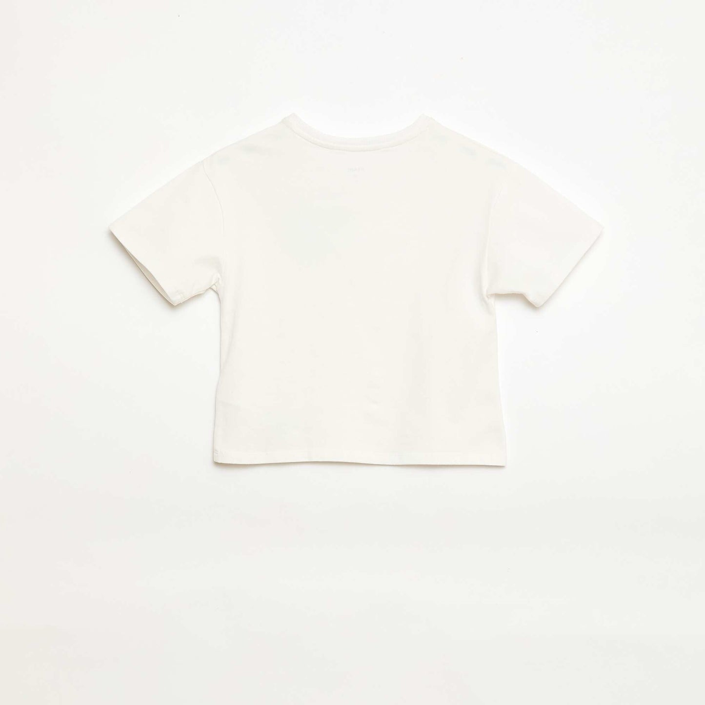 Gingham Patch T-shirt WHITE