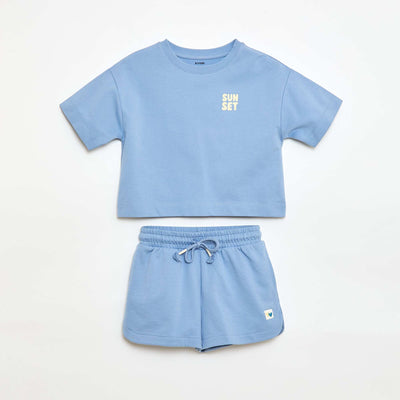 T-shirt + Shorts Set - 2 pieces BLUE