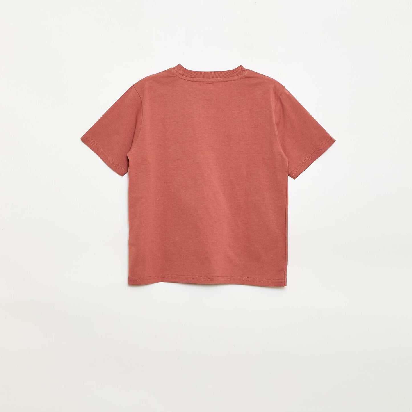 Short-Sleeved Embroidered T-Shirt RED